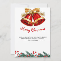 carte de Noël luxe simple, carte de Noël en famill