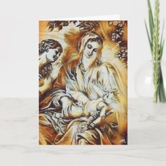 Carte de Noël Madonna et Child
