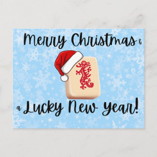 Carte de Noël Mahjong