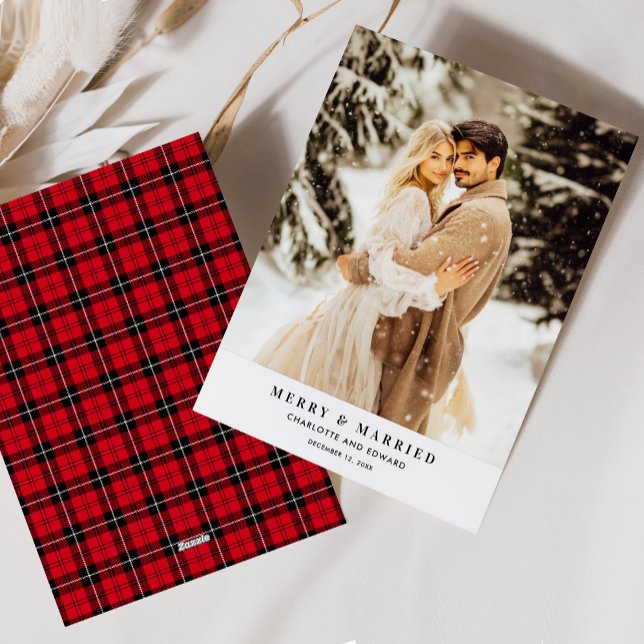 Carte de Noël mariée et mariée (Créateur téléchargé)