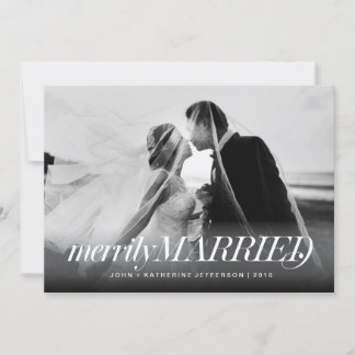 Carte de Noël mariée mariée mariée