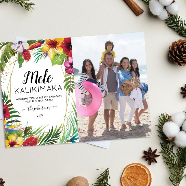 Carte de Noël Mele Kalikimaka (Créateur téléchargé)