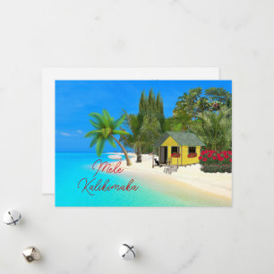 Carte de Noël Mele Kalikimaka Hawaiin