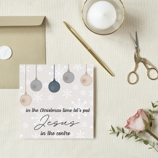 Carte de Noël : Mettons Jésus au centre Hol (Créateur téléchargé)