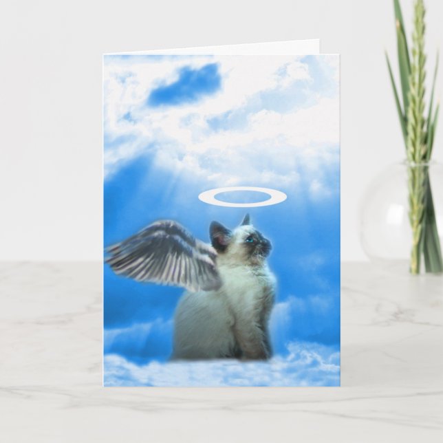 Carte de Noël mignonne de chaton de chat (Devant)