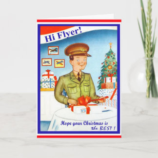 Carte de Noël militaire de la Force aérienne vinta