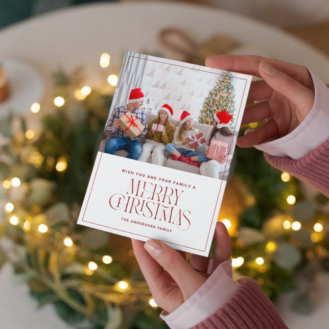 Carte de Noël miniature photo personnalisée (Créateur téléchargé)