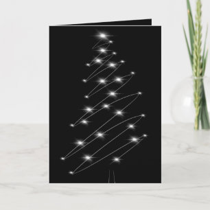 Carte de Noël minimaliste d'arbre de Noël