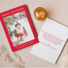 Carte de Noël minimaliste élégante