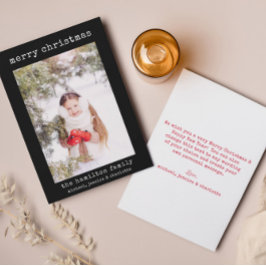 Carte de Noël minimaliste élégante