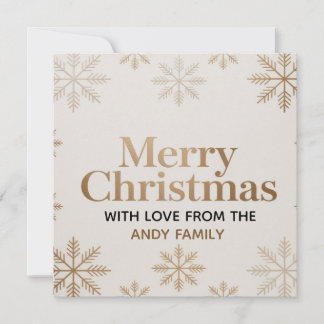 Carte de Noël minimaliste moderne