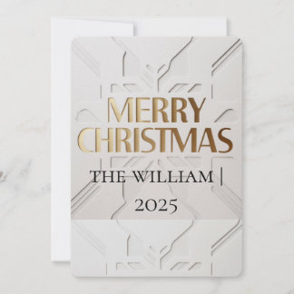 Carte de Noël minimaliste moderne