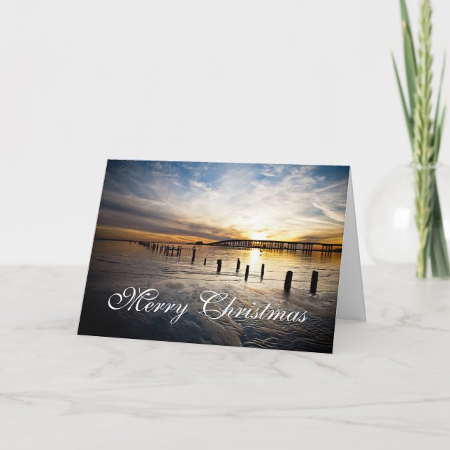 Carte de Noël Mississippi Côte du Golfe (Devant)