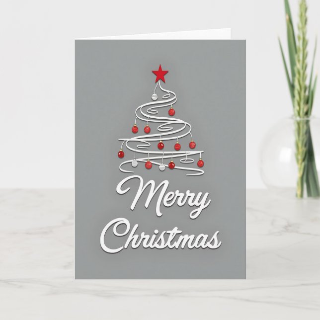 Carte de Noël Moderne (Devant)