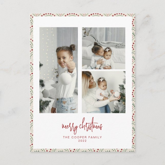 Carte de Noël moderne (Devant)