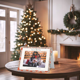 Carte de Noël moderne Blush Pink