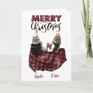 Carte de Noël moderne personnalisée à soeur Soul