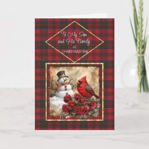 Carte de Noël moderne Tartan MacKillop