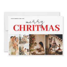 Carte de Noël moderne tendance 5Photo