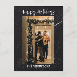 carte de Noël moderne vert foncé