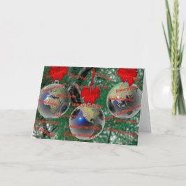 Carte de Noël mondiale