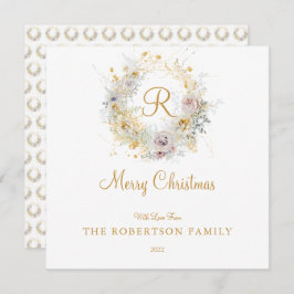 Carte de Noël Monogram Custom