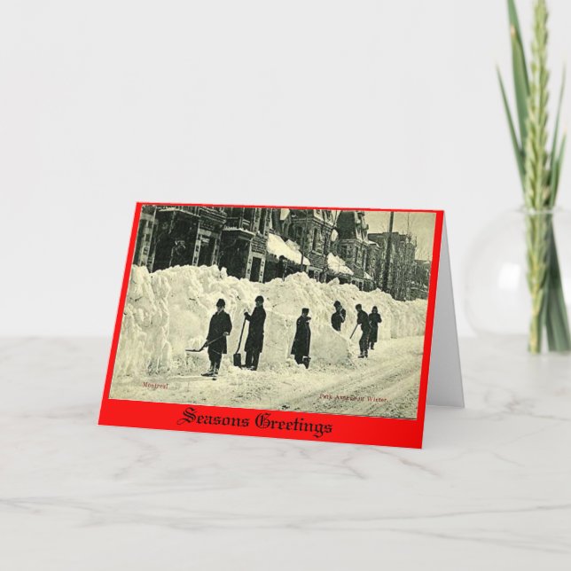 Carte de Noël, Montréal (Devant)