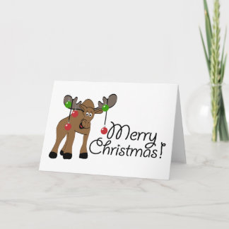 Carte de Noël Moose