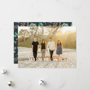 Carte de Noël Motif de vacances stylé