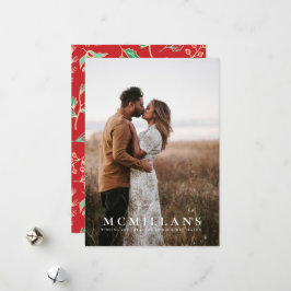 Carte de Noël Motif de vacances stylé