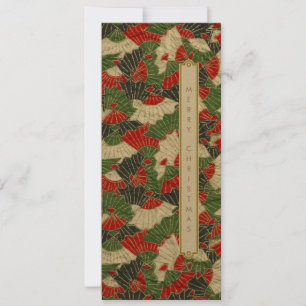 Carte de Noël motif origami japonais