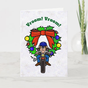 Carte de Noël moto Rider
