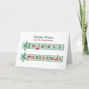 Carte de Noël musicale