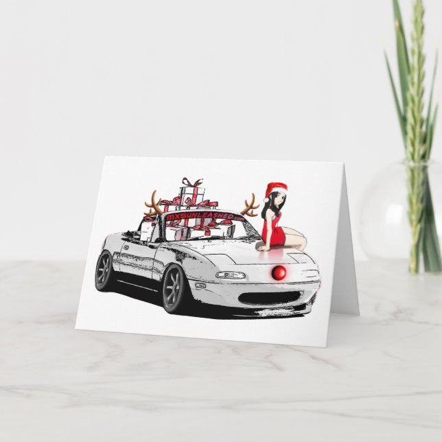 Carte de Noël MX5 Miata (Devant)