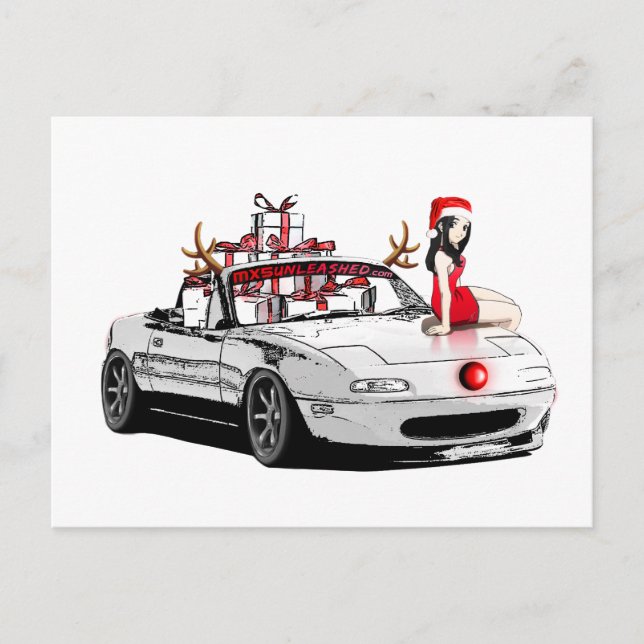 Carte de Noël MX5 Miata (Devant)