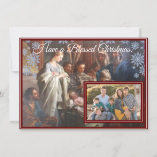 Carte de Noël Nativité personnalisable