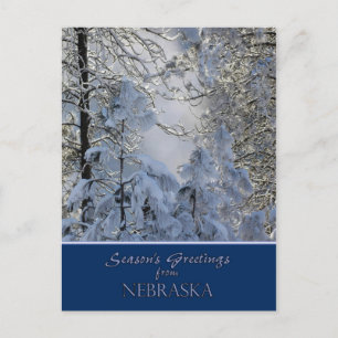 Carte de Noël Nebraska / carte postale spécifique 