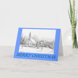 Carte de Noël neige