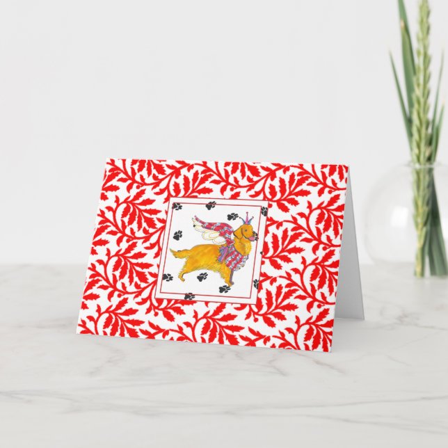 Carte de Noël NOEL de Gulliver pour Golden Retriev (Devant)
