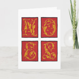 Carte de Noël NOEL en blanc