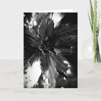 Carte de Noël noire et blanche élégante