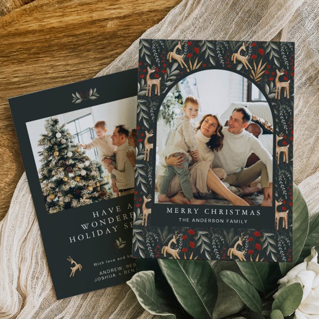 Carte de Noël Nordique 2 Photo Boho Scandi Holiday (Créateur téléchargé)