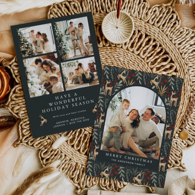 Carte de Noël Nordique 5 Photo Boho Scandi Holiday (Créateur téléchargé)