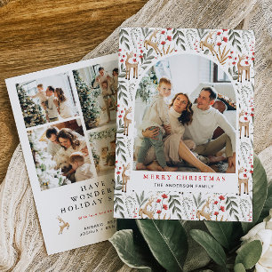 Carte de Noël Nordique 5 Photo Boho Scandi Holiday