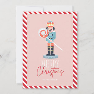 Carte de Noël Nutcracker souriante