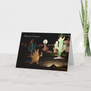 Carte de Noël occidentale unique — Armadillo
