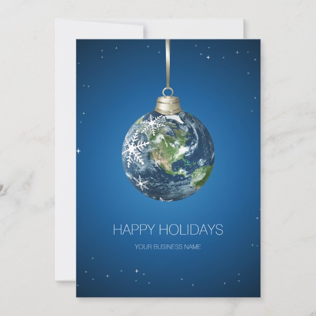 Carte de Noël officielle Planet Earth Holidays (Devant)