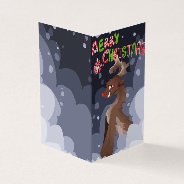 Carte de Noël Oh Deer (Outside)
