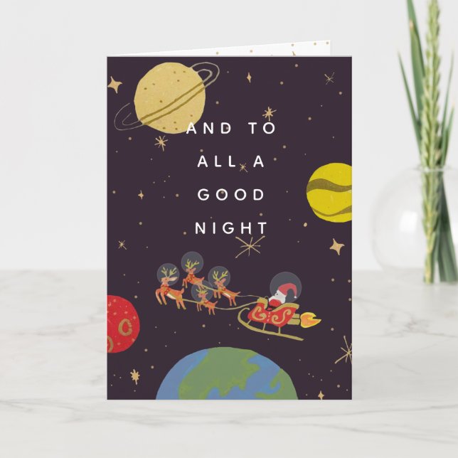 Carte de Noël Orbit (Devant)