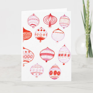 Carte de Noël ornementale